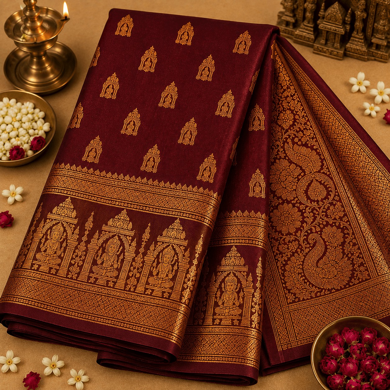 Temple Heritage Kuberapattu Saree