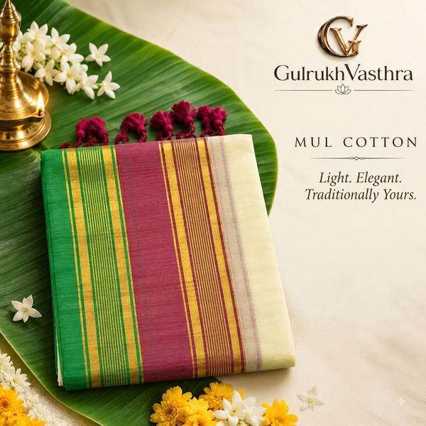 Mul Cotton saree